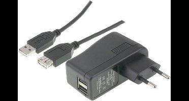 Exin - Camping Verlengkabel - Zwart