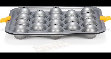 Patisse Bakvorm Cake Pops 32 X 29 Cm Staal Zilver/geel
