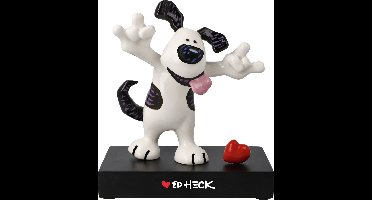 Goebel - Ed Heck | Decoratief beeld / figuur Rock On 18 | Porselein - hond - 18cm