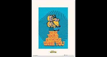 Poster Minions - Take Your Friends - With You 30x40cm