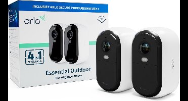 Arlo Essential HD draadloze beveiligingscamera voor buiten - 2 IP-Camera's