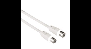 Hama 205330, 15 m, Coax, Coax, Wit