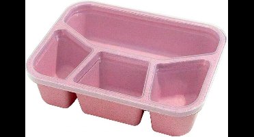 Voedseldoos met 4 compartimenten - biologisch afbreekbaar plastic