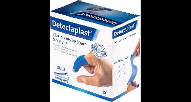 Detectaplast pleisters op rol - zelfklevend verband voor wonden en zweren, pleisters waterproof voor voedselverwerking, superelastisch, 6cm x 4,5m