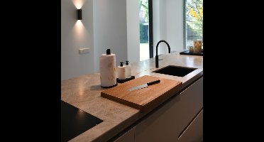 COOKX - Houten Snijplank met Antislip Rand - Maat XL - Massief Eikenhout