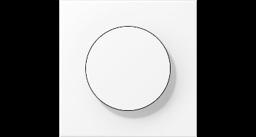JUNG afdekking voor draaidimmer - LS range sneeuwwit mat (LS1740WWM)