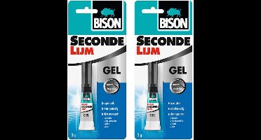 Bison® Secondelijm gel 3gr 2 stuks - KD set