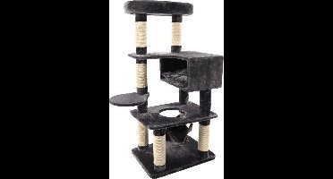 Flamingo Evan - Krabpaal Katten - Krabpaal Evan Donker Grijs 105,5x72x162cm - 1st - 134298 - 1st