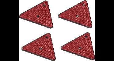 Pro Plus Reflector driehoek - set 4x - rood - schroefbevestiging - 136 x 152 mm
