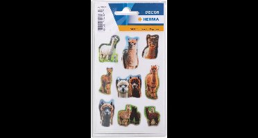 Stickervellen met alpaca's