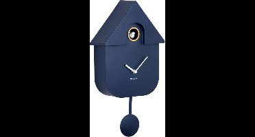 Karlsson Koekoeksklok Modern Cuckoo - Blauw - 8.5x21.5x41cm - Wandklok Modern