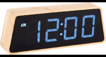 Karlsson Wekker Changing Colour LED - Bruin - 4.5x19x7cm - Modern - Wekker voor slaapkamer - Wekkers