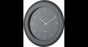 Karlsson Wandklok Dual Disc - Grijs - Ø38cm - Wandklok Modern