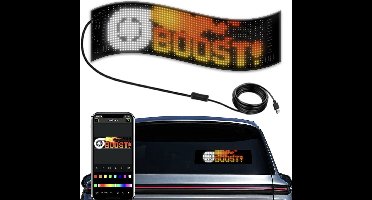 Auto Led Scherm - Display - Led Paneel - Autoruit - Panel - Customizable Led Display - Car Led Sign - Verlichting - Aanpasbaar Plakbare LED-SCHERM