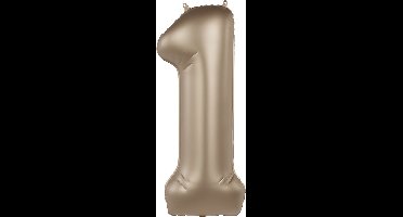 Folat - Folieballon Cijfer 1 Starlight Gold - 86 cm
