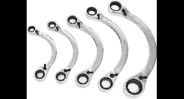 5 Delige Professionele Startersleutelset, Halve Maan Steeksleutelset