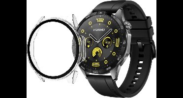 Hoesje voor Huawei Watch GT4 (46mm) - Harde beschermhoes transparant scherm gehard glas