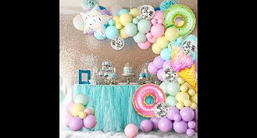 Zoet donut versier pakket verjaardag feest ijsjes