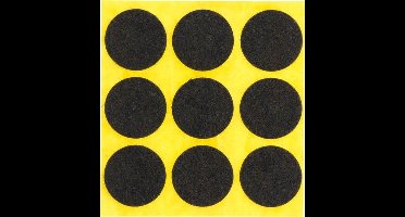 Starx -anti-krasvilt -rond, zelfklevend -28 mm - donkerbruin -inhoud 9 stuks