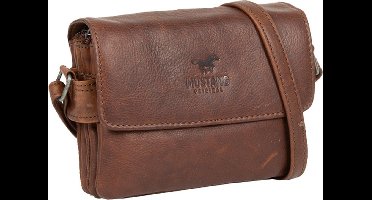 MUSTANG Leren Schoudertas Catania Crossbody Brown Bruine