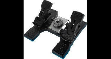 Logitech G Saitek Pro Flight Rudder Pedalen Zwart PC