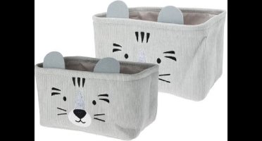 Home & Styling Opbergmand voor kinderen - Set van 2 stuks - Multi