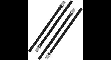 Proplus caravan/camper fietsen spanbanden/sjorbanden/bindriemen - 10x stuks - 100 cm - Auto/caravan/camper fiets accessoires