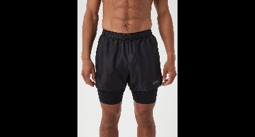 Björn Borg Running Shorts 2 In 1 - heren broek kort - zwart