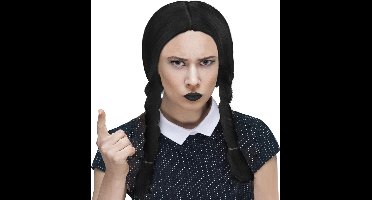 Pruik Wednesday Addams Family