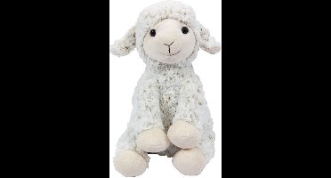 Pia Toys Knuffeldier Schaap/lammetje - zachte pluche stof - premium kwaliteit knuffels - wit - 33 cm - Schapen - zittend