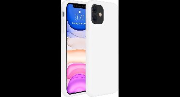 Hoesje - Geschikt voor Apple iPhone 12 Mini - Sterk & Shockproof - Hoes Cover - Siliconen Case - Wit