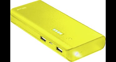 Trust Primo Powerbank 10.000 mAh met Twee Outputs 2.1A Geel