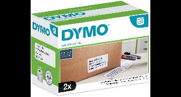 DYMO originele LabelWriter verzendlabels voor hoge capaciteit | 59 mm x 102 mm | 2 rollen eenvoudig los te maken labels (1150 postlabels) | zelfklevende etiketten voor de LabelWriter 4XL/5XL labelprinters