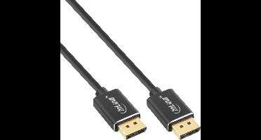 Dunne premium DisplayPort kabel - versie 1.4 (5K/8K 60Hz) / zwart - 3 meter