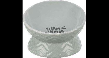 Trixie - Verhoogde Voerbak/Waterbak - Keramiek - Grijs - 350 ML