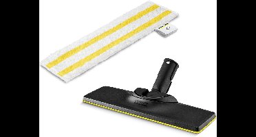 Kärcher EasyFix Vloermondset voor stoomreinigers - Microvezel - Klittenbandbevestiging - Flexibel scharnier mondstuk