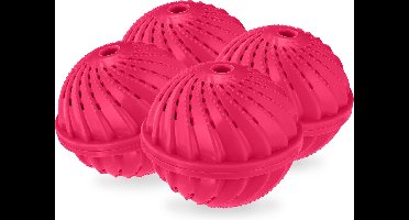 wasbol set van 4 - voor wasmachines - tot 90°C - huidvriendelijk - roze
