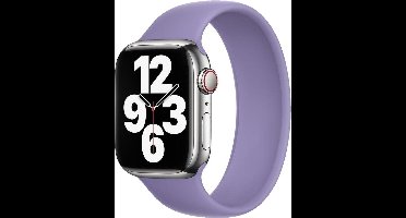 Apple Siliconen solobandje voor de Apple Watch | 44/45/46/49 mm - Maat 10 - English Lavender