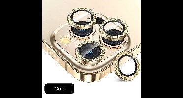 Magic Glass Box individuele ring Camera Lens Screen Protector - Screenprotector - Camera Protector Geschikt voor: iPhone 14 Pro & 14 Pro Max - Goud