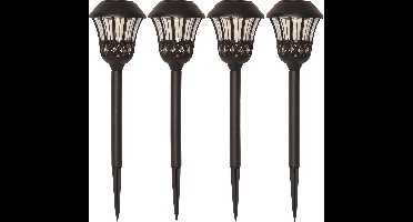 Star Trading Lace solar tuinlamp set van 4, schemersensor