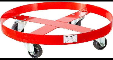 Vatentrolley kunststof gesloten type 220 liter 410 kg MW Tools VTD410