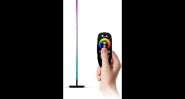 FlinQ Vloerlamp Xyro - Moderne Vloerlamp Multikleur - LED Lamp - RF Afstandsbediening