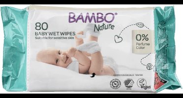 Bambo Nature Billendoekjes - 2 x 80 stuks - Voordeelverpakking