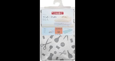 Tomado - Strijkhoes - Strijkdeken - Strijkplankovertrek - Molton Plus - 130 x 46 cm - Voor strijktafel tot 120 x 38 cm