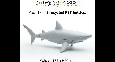 Qualy - Grijs Haaienvinmagneten magneet "Shark Fin Magnets” W50 x L135 x H60mm Koelkastmagneet | Whiteboard Magneet | Magnet - Magneten 62g
