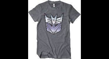 Transformers Distressed Decepticon Shield T-Shirt Dark/Heather-L