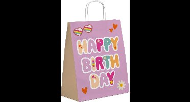 Folat - Cadeautasje happy birthday boho girlz - 6 stuks