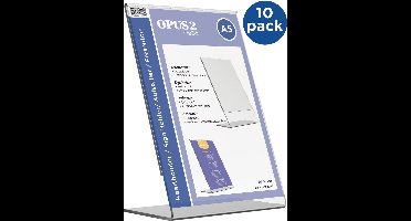 Kaarthouder L-standaard OPUS 2 A5 staand acryl