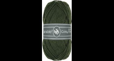 5 x Durable Cosy extra fine dark olive - donker olijfgroen (2149) - acryl en katoen garen - 50 grams - pendikte 3 a 3,5mm