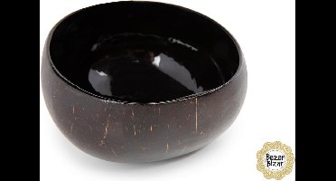 Bazar Bizar Kommetjes Coco (Set van 2) in Naturel - Zwart - Food Bowl